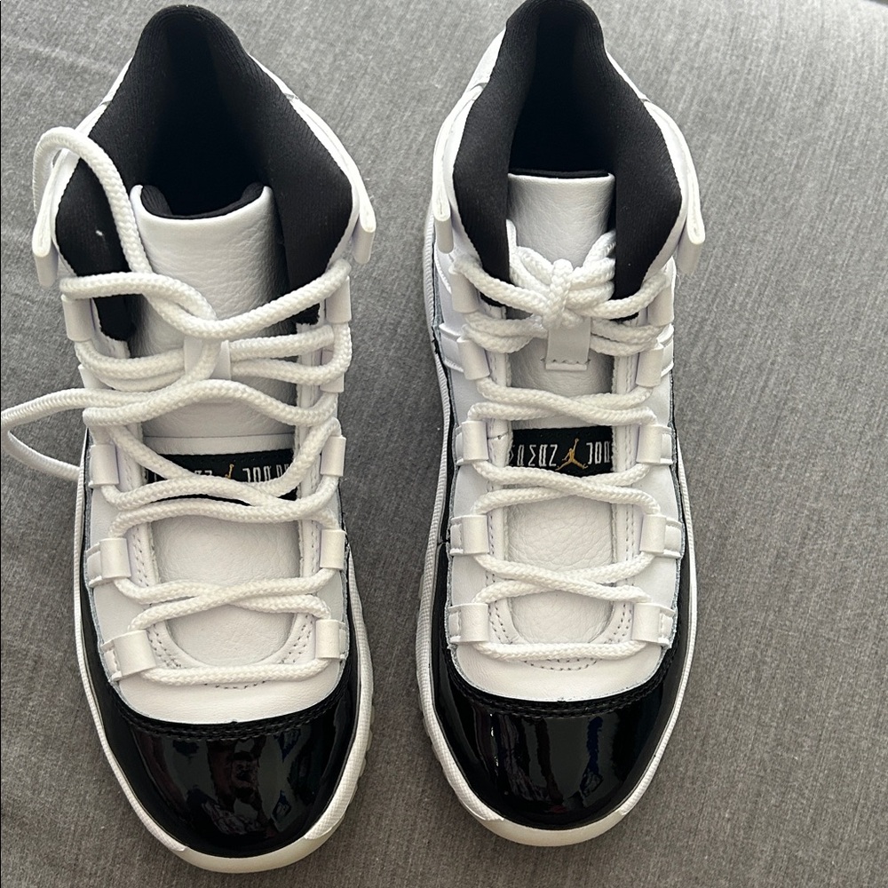 Kids White and Black Sneakers